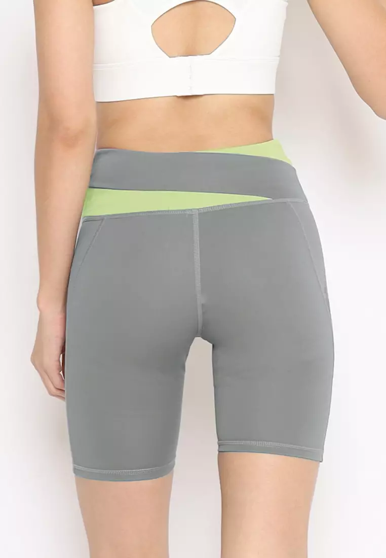 Fitwear - Celana / Legging Pendek Olahraga Wanita WINTER SEAMLESS SHORT - 2TONE GREY