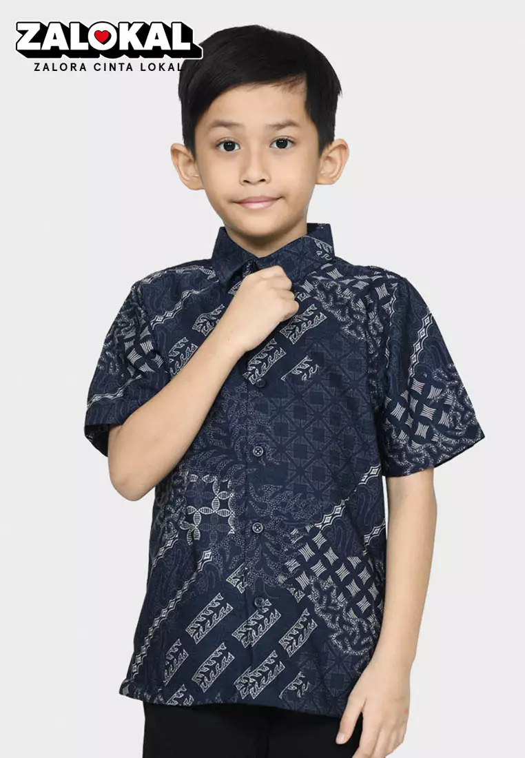 Jual Jayashree Batik Exclusive Kids Navya Kemeja Batik Anak Lengan ...