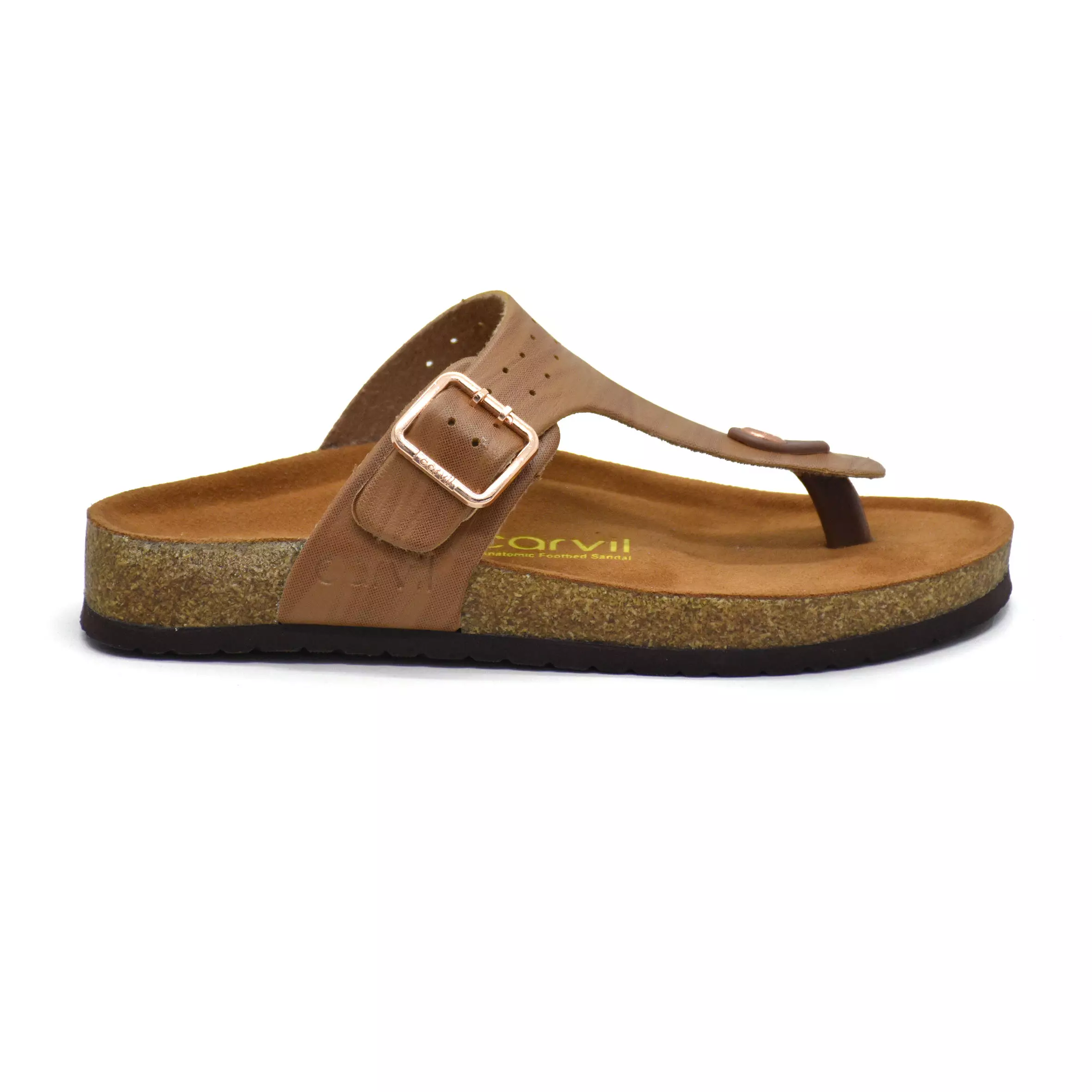 Carvil Sandal Wanita Oslo-01 L Tan