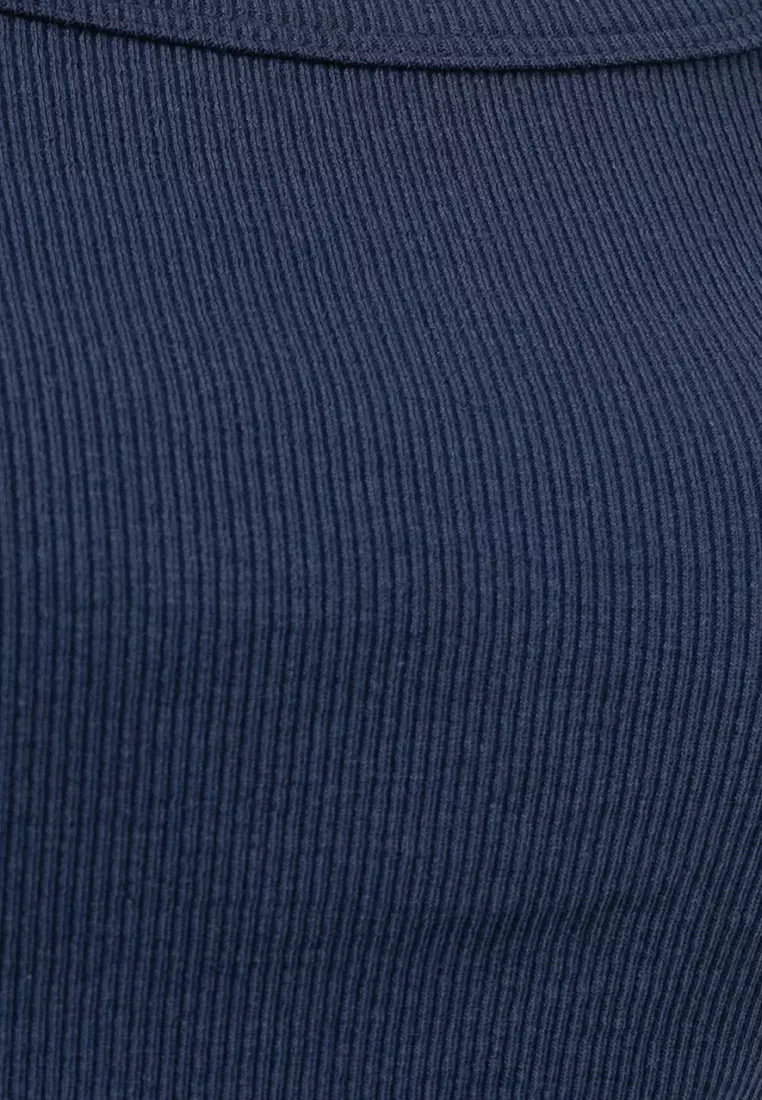 Goldie 羅紋圓領吊帶背心