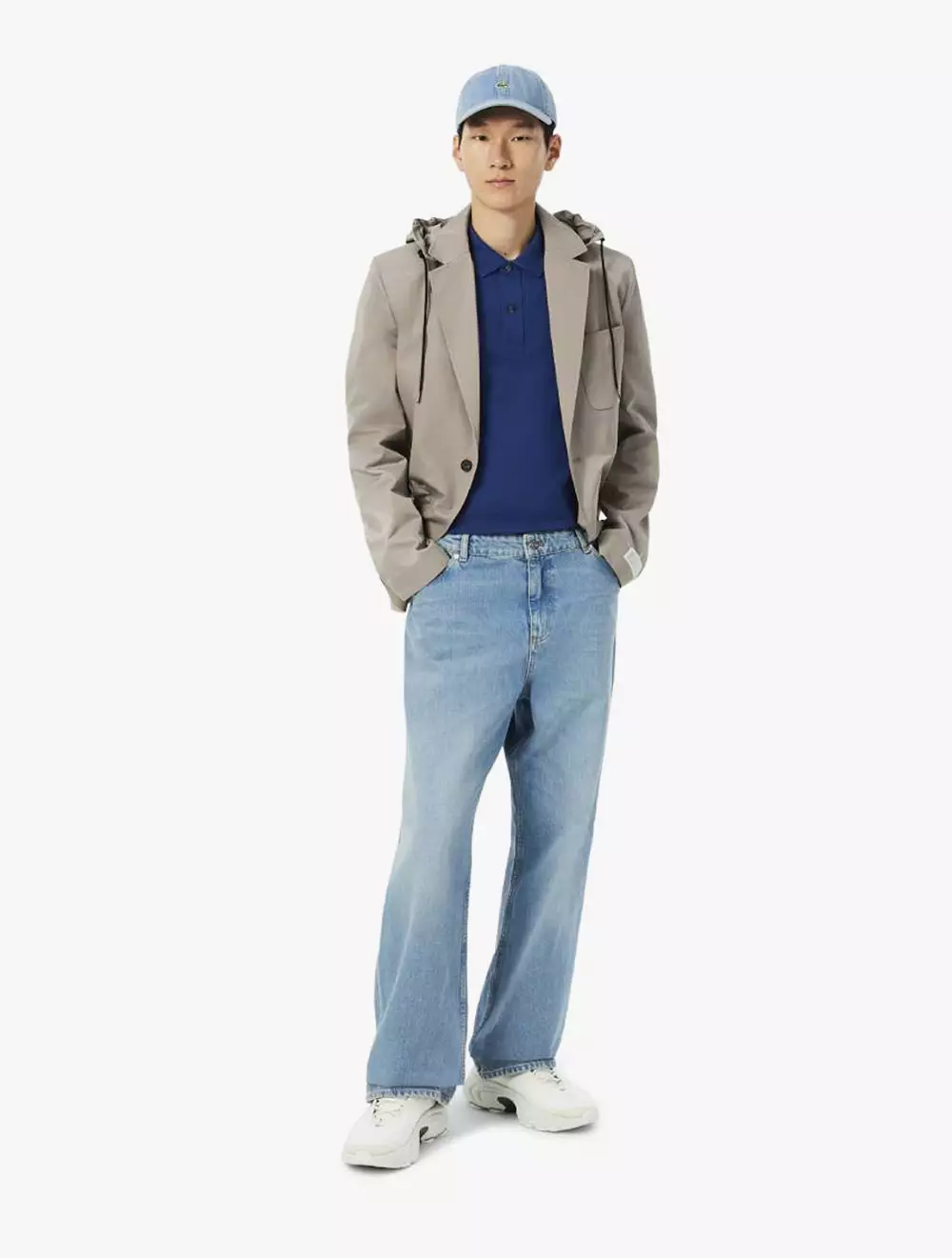 Slim Fit L.12.12 Piqué Polo Shirt - Blue