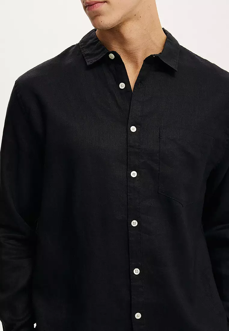 Relaxed Linen Long Sleeves Shirt