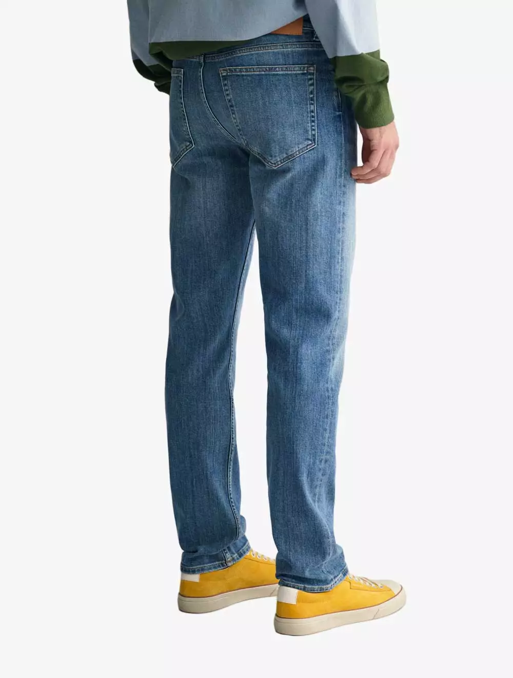 GANT - Pakaian Pria - Regular Gant Jeans - Mid Blue Worn In