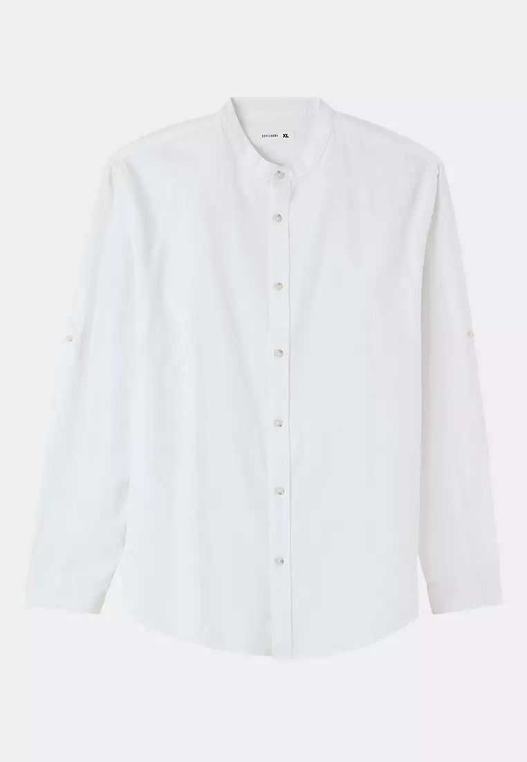 Mandarin Collar Shirt for Men