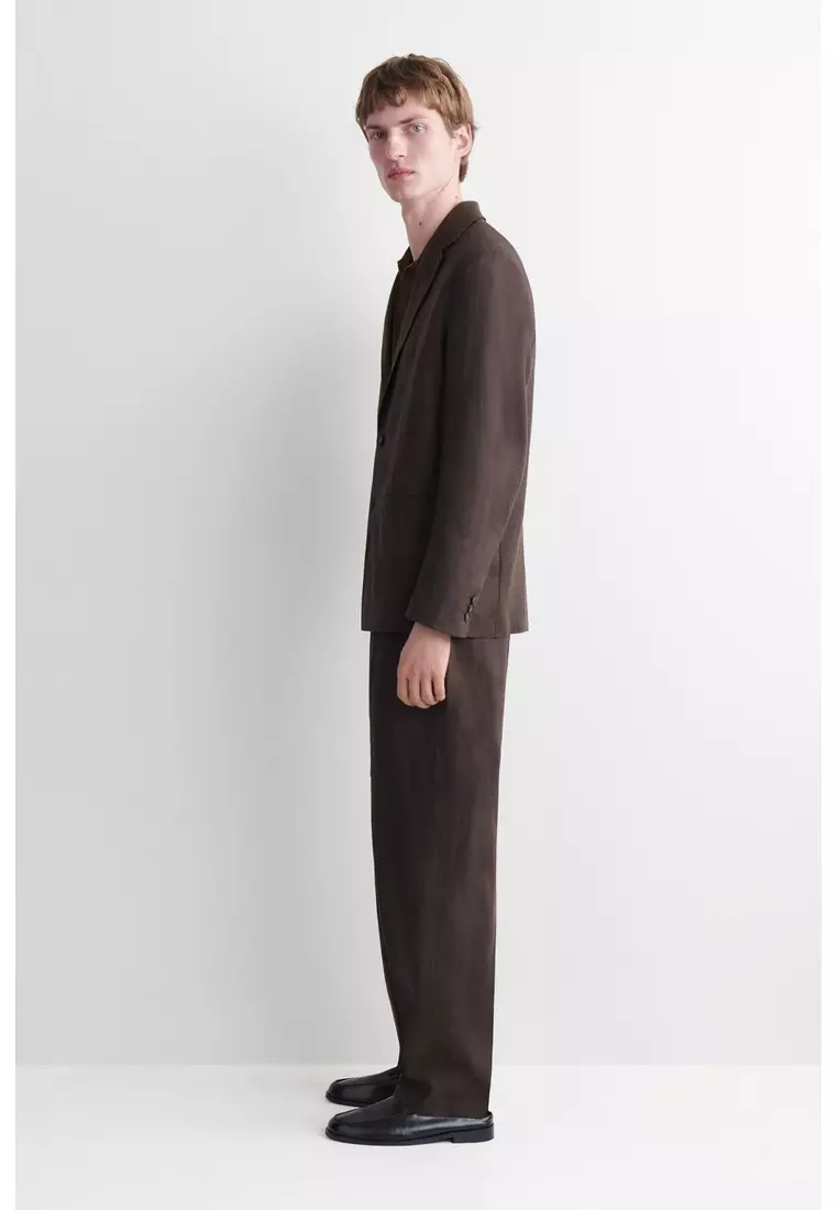 SINGLE-BREASTED LINEN BLAZER