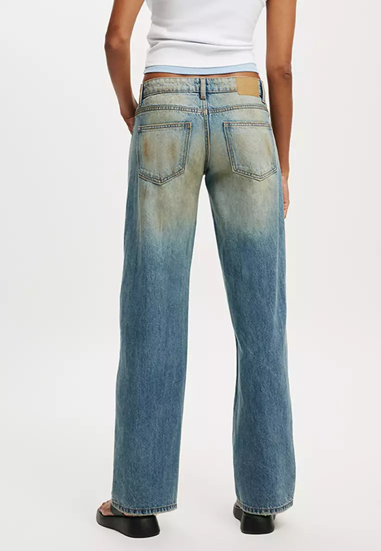 Low Rise Straight Jeans