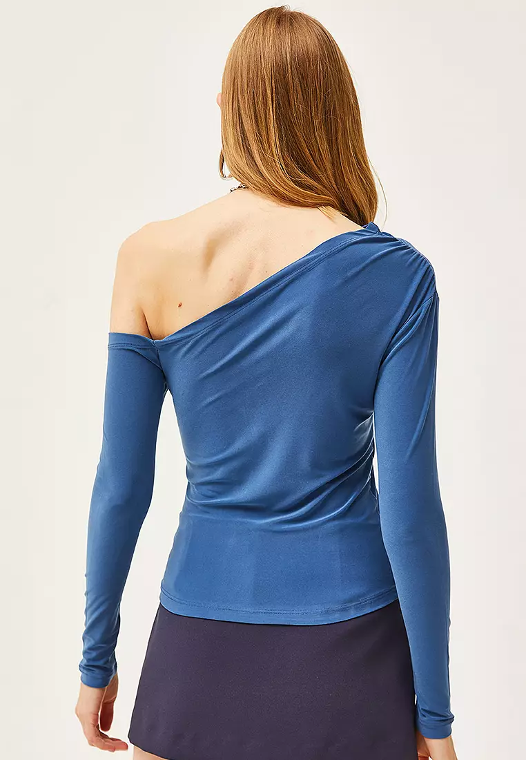 美品♪ ENFOLD 24ss ASYMMETRY-COLLAR BLOUSE ENFOLD - ASYMMETRY-COLLAR BLOUSE / ブラウス / ホワイト