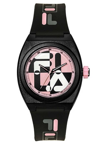 FILA Watches black Fila Pink, White and Black Polyurethane Watch 6D771ACC089B8FGS_1