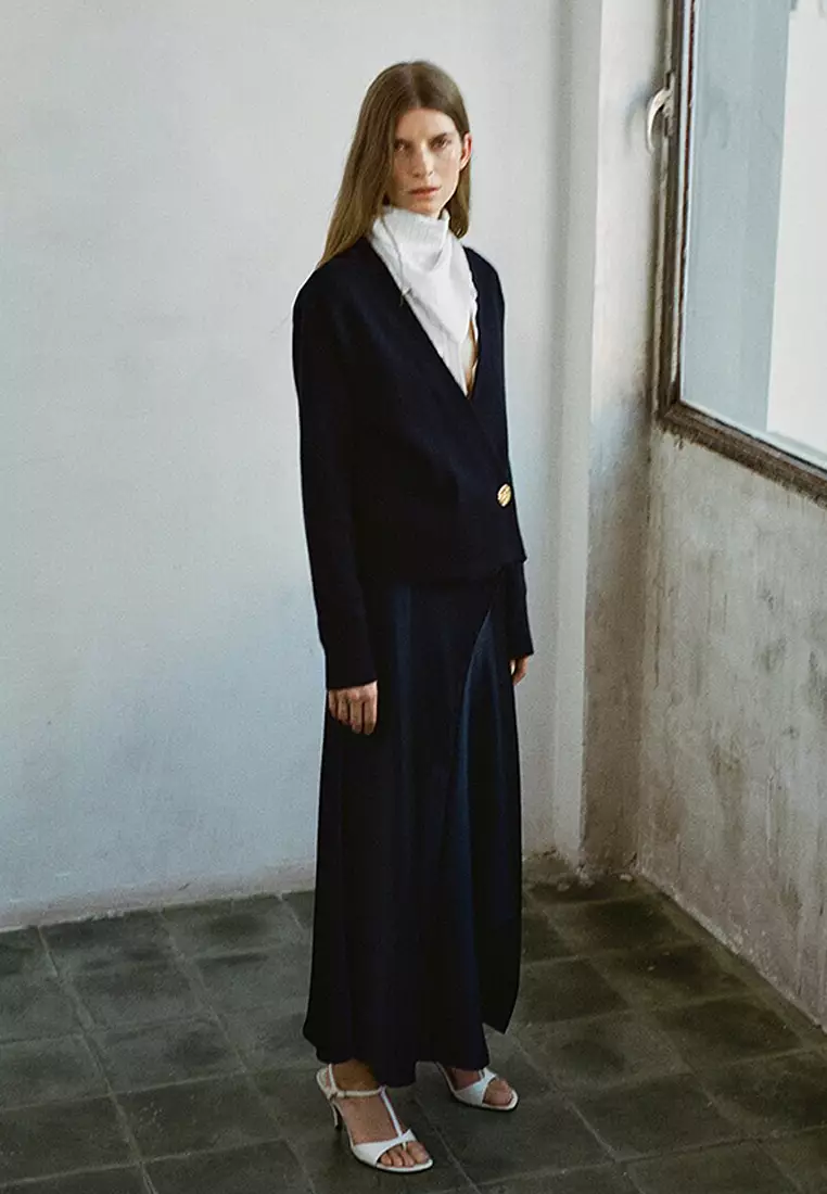 Button Crossover Cardigan