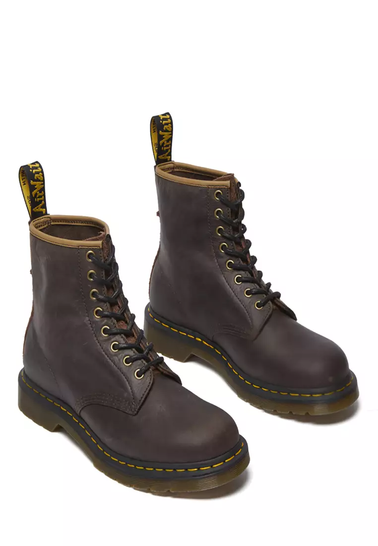 Buy Martens 1460 Antique Pull Up Lace Up Boots Brown Men