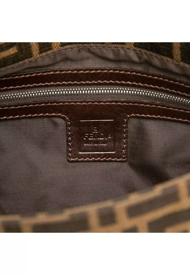 Pre-Loved Fendi Zucca Canvas Baguette