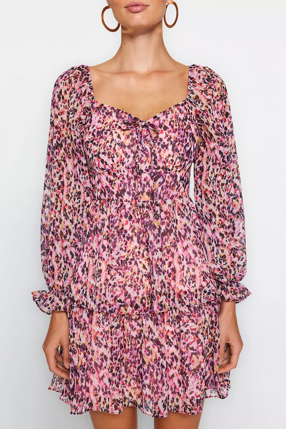 Ruffled Floral Dress