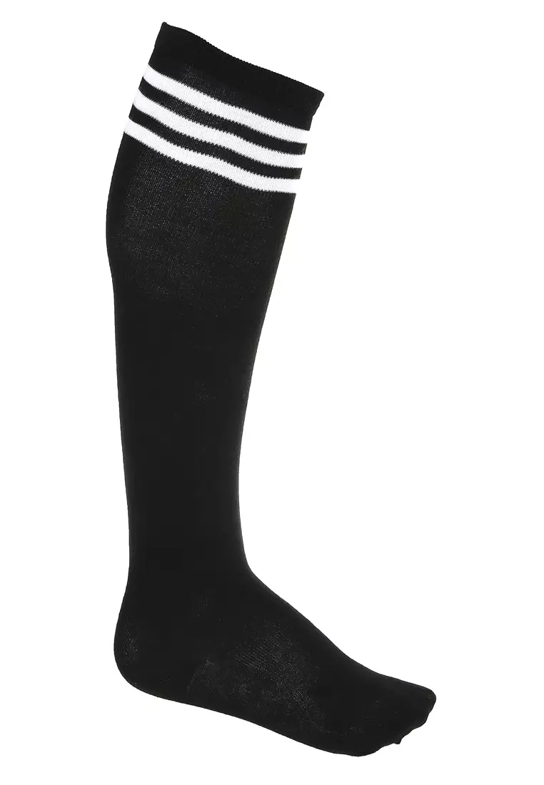 Nercyla Socks Kaos Kaki Panjang Wanita Stocking Style Material Cotton ORIGINAL - Black