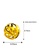 LITZ gold LITZ 916 (22K) Gold  Ball Charm GP0270 (0.28g+/-) 05B22ACC4626A1GS_4