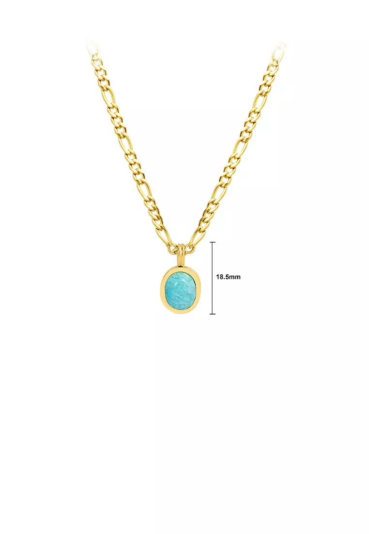 Gold oval 2024 pendant necklace