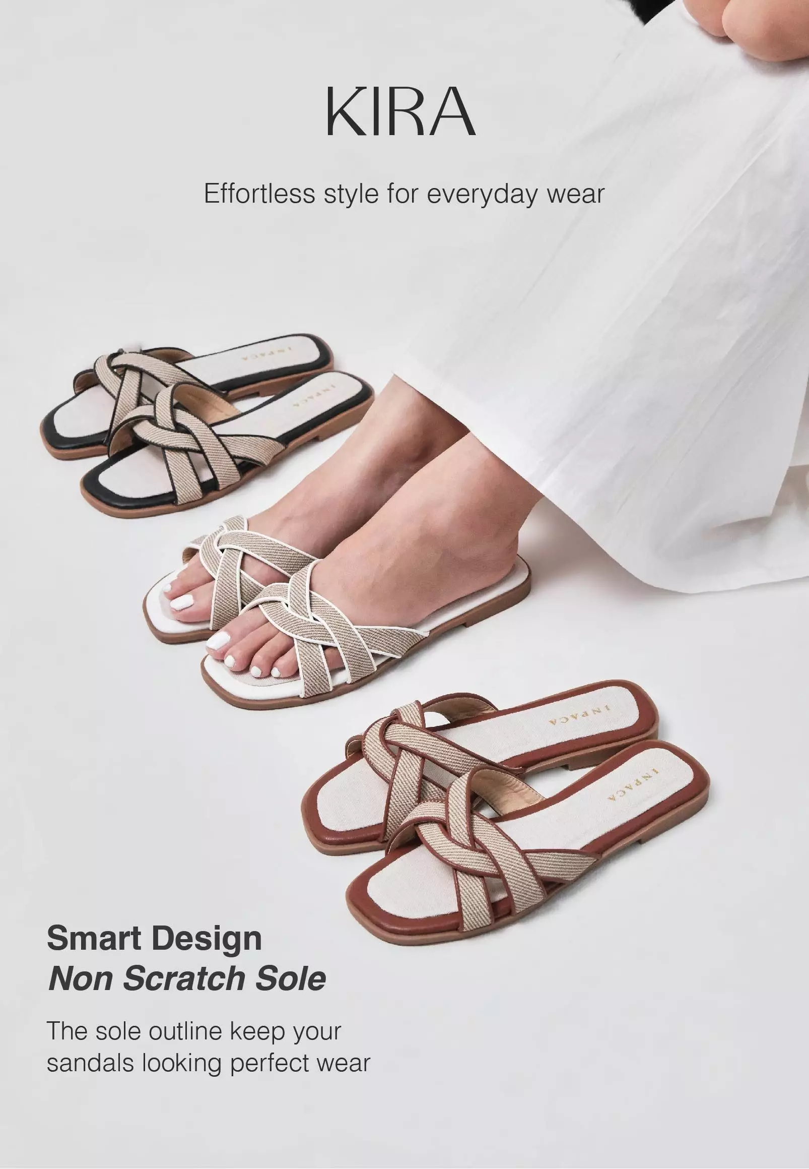 Kira Sandal Slip On Casual Wanita