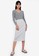 ZALORA BASICS grey Long Sleeve Deep V Bodysuit D9217AACE914D9GS_4