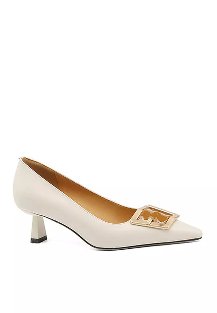 Discount on Twenty Eight Shoes  shoes - SKU: VANSA Sheep Suede Stitched Cow Leather Mary Jane Mid Heels VSW-H-7448