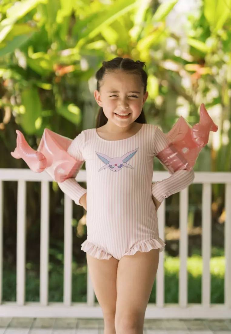 Espeon Stripes Ruffle Leotard