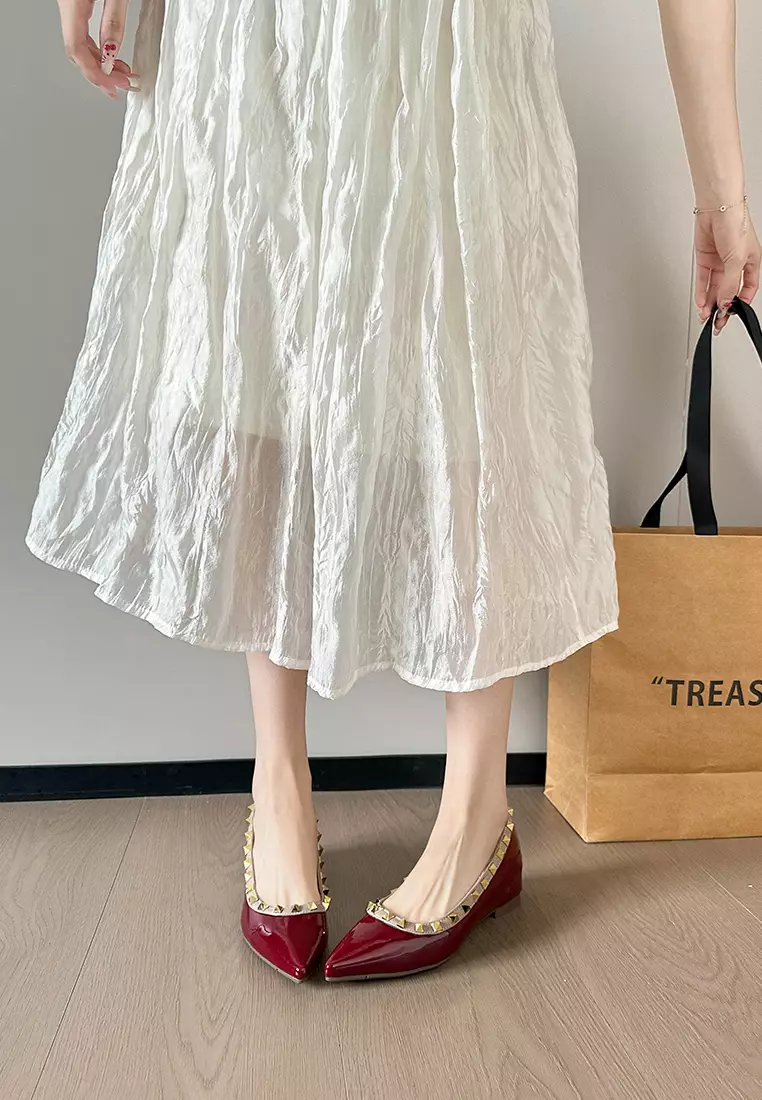 ‌4CM Hidden Heel Rivet Pumps WW8916-2