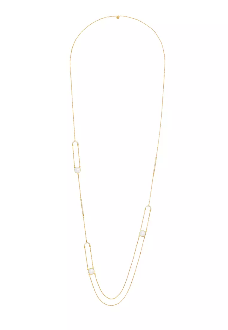 Buy MISAKI MONACO Flying Gold Cultured Pearl Necklace 2024 Online | ZALORA Philippines