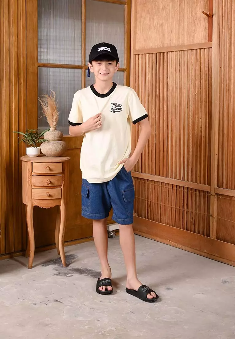 3Second Kids Boy's Short Denim Pants Regular Fit Cotton Denny HP-C020325