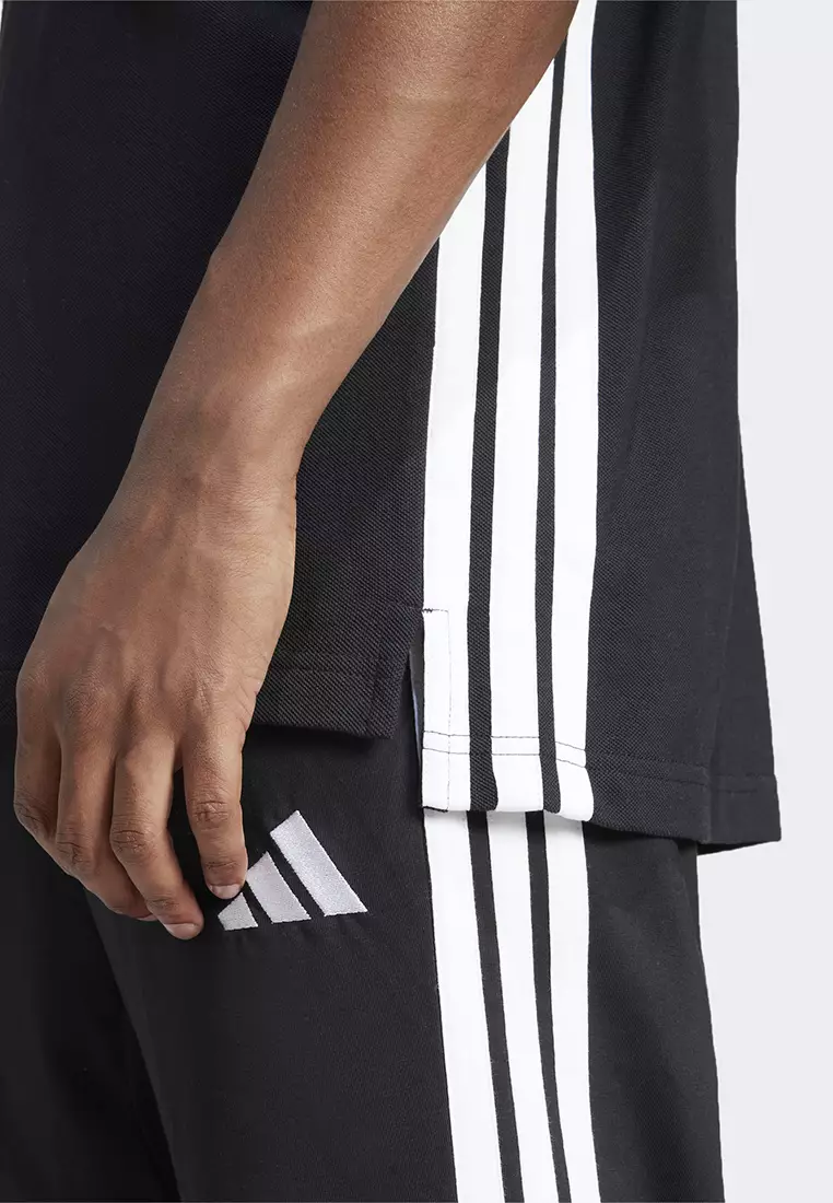 Essentials 3-Stripes Piqué Polo Shirt