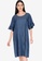 Amelia blue Rafi Ruffle Sleeve Dress 65982AA4F5C88CGS_1