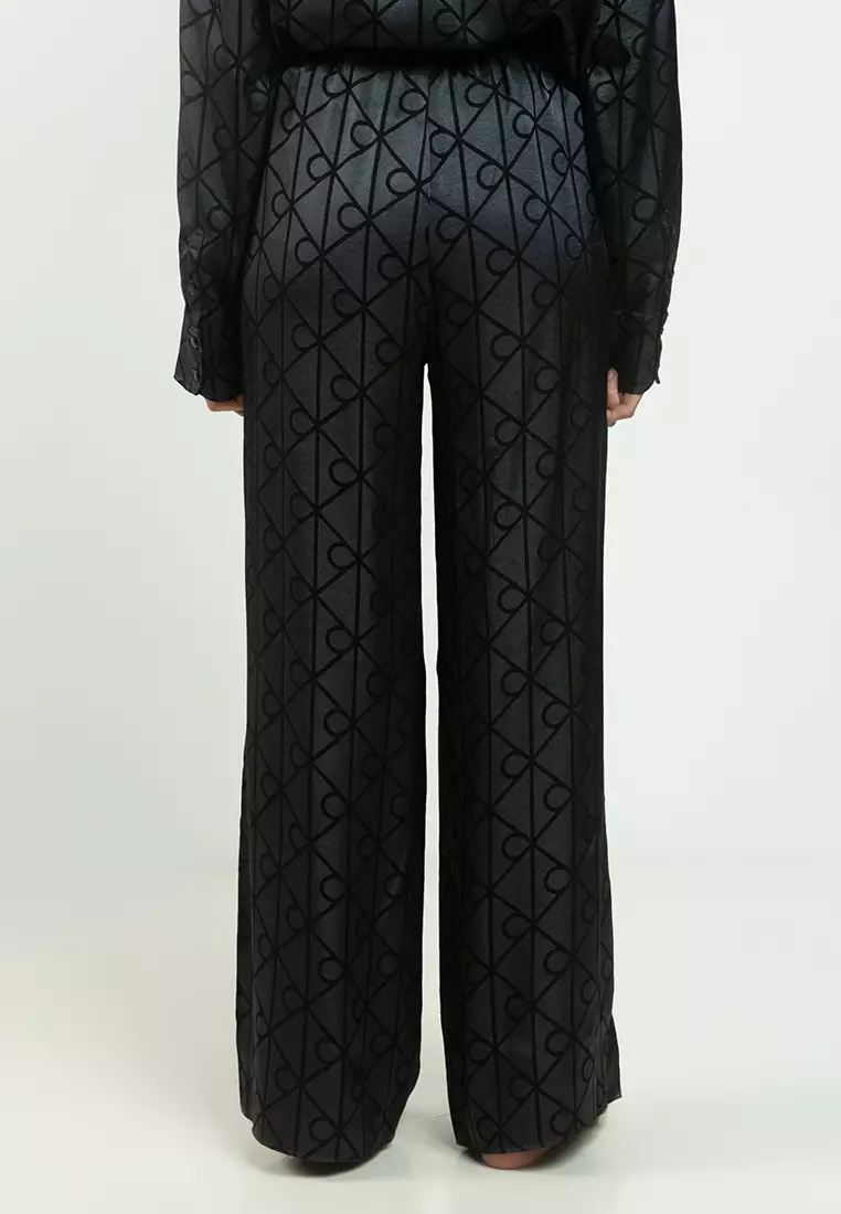 Satin Sheen Print Pyjama Pants - Calvin Klein Underwear