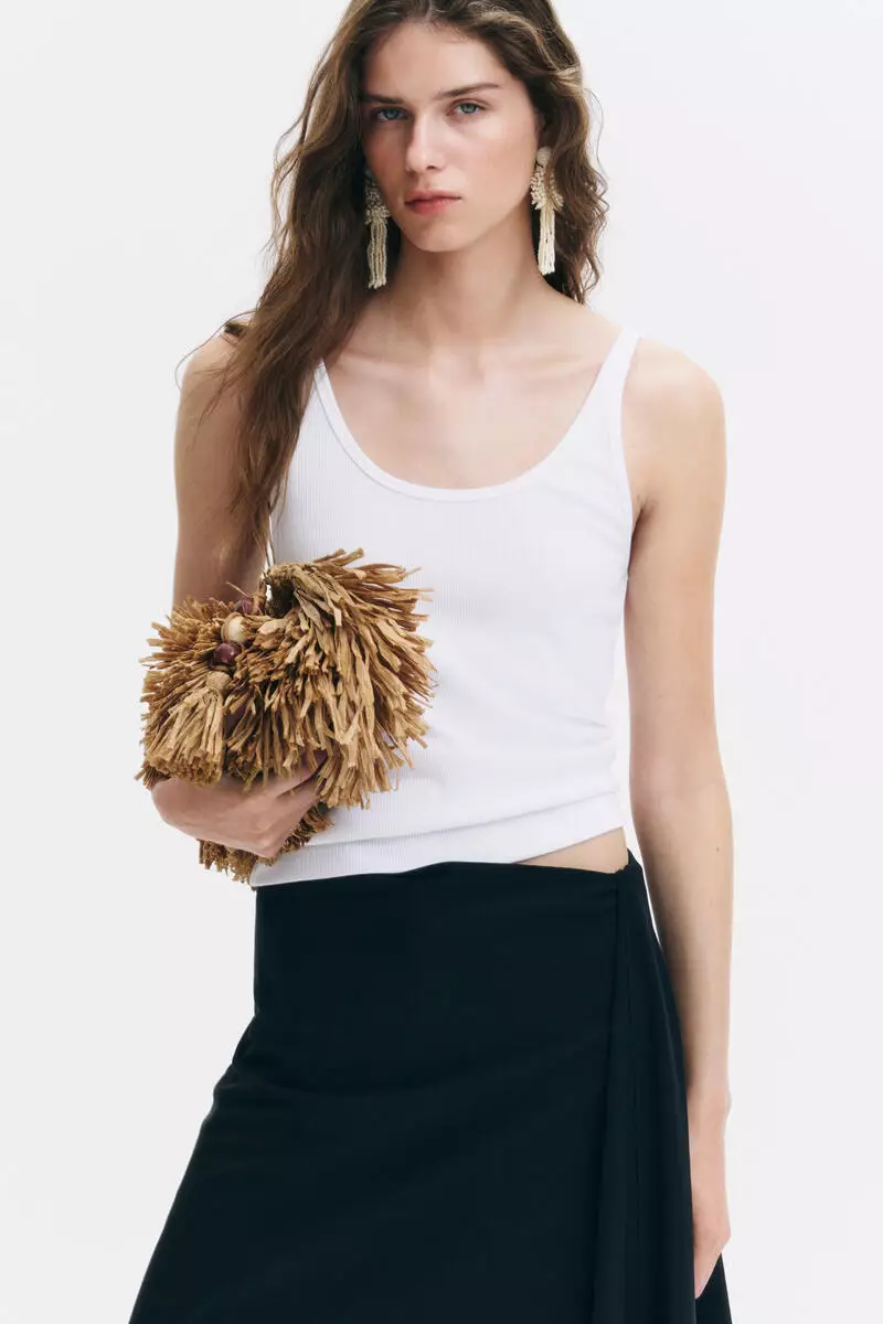 Ribbed vest top