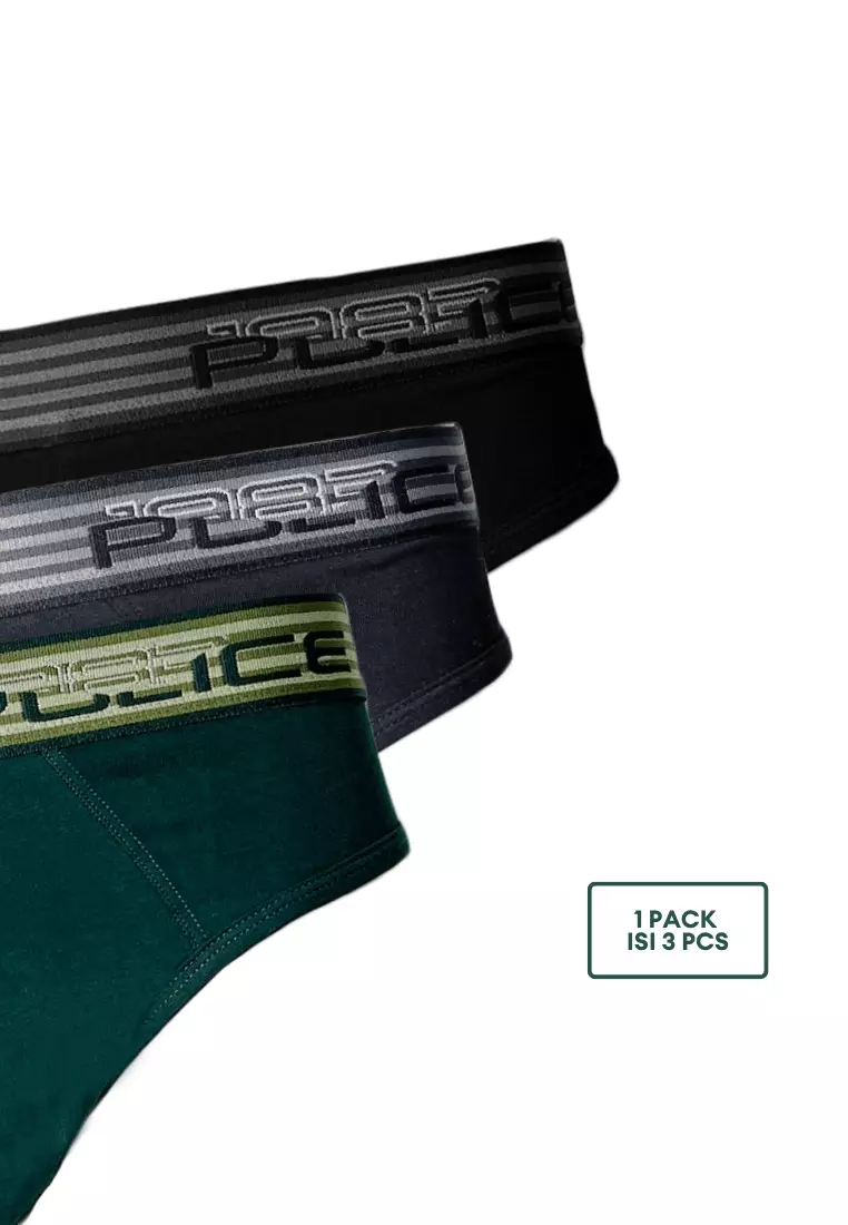 POLICE Celana Dalam Cotton Spandex Premium Pria