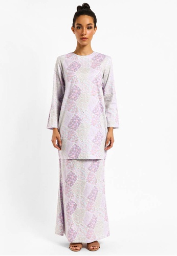 Kurung Angelina D-20 from BETTY HARDY in Blue and Purple and Multi