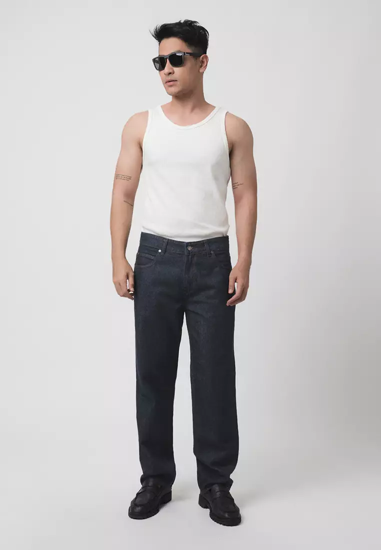 Straight Slim Fit Premium Jeans - Dark Indigo