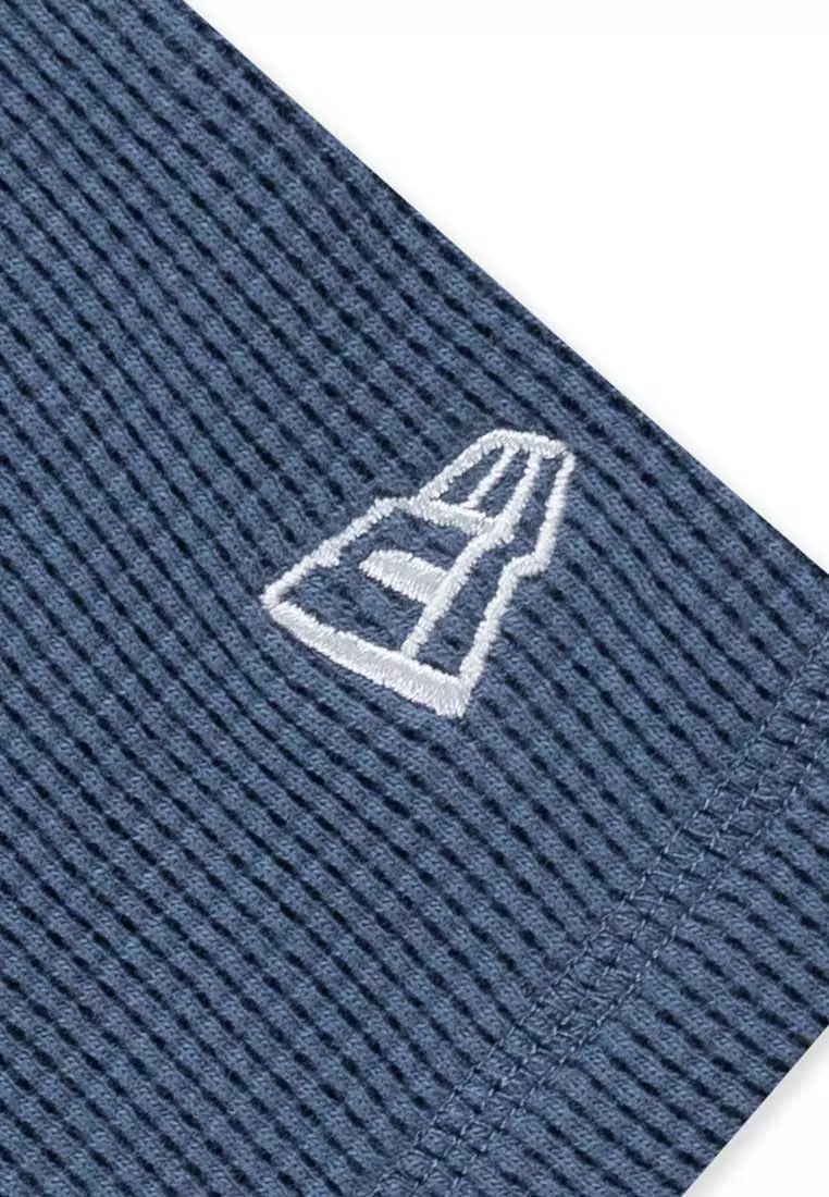 NE Script Basic FW25 Muted Indigo Over Sized Short Sleeve T-Shirt