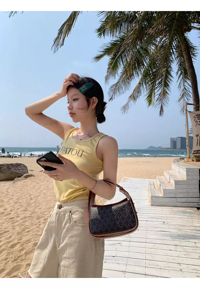 EMO - Dog Tooth side trunk Bag- Brown