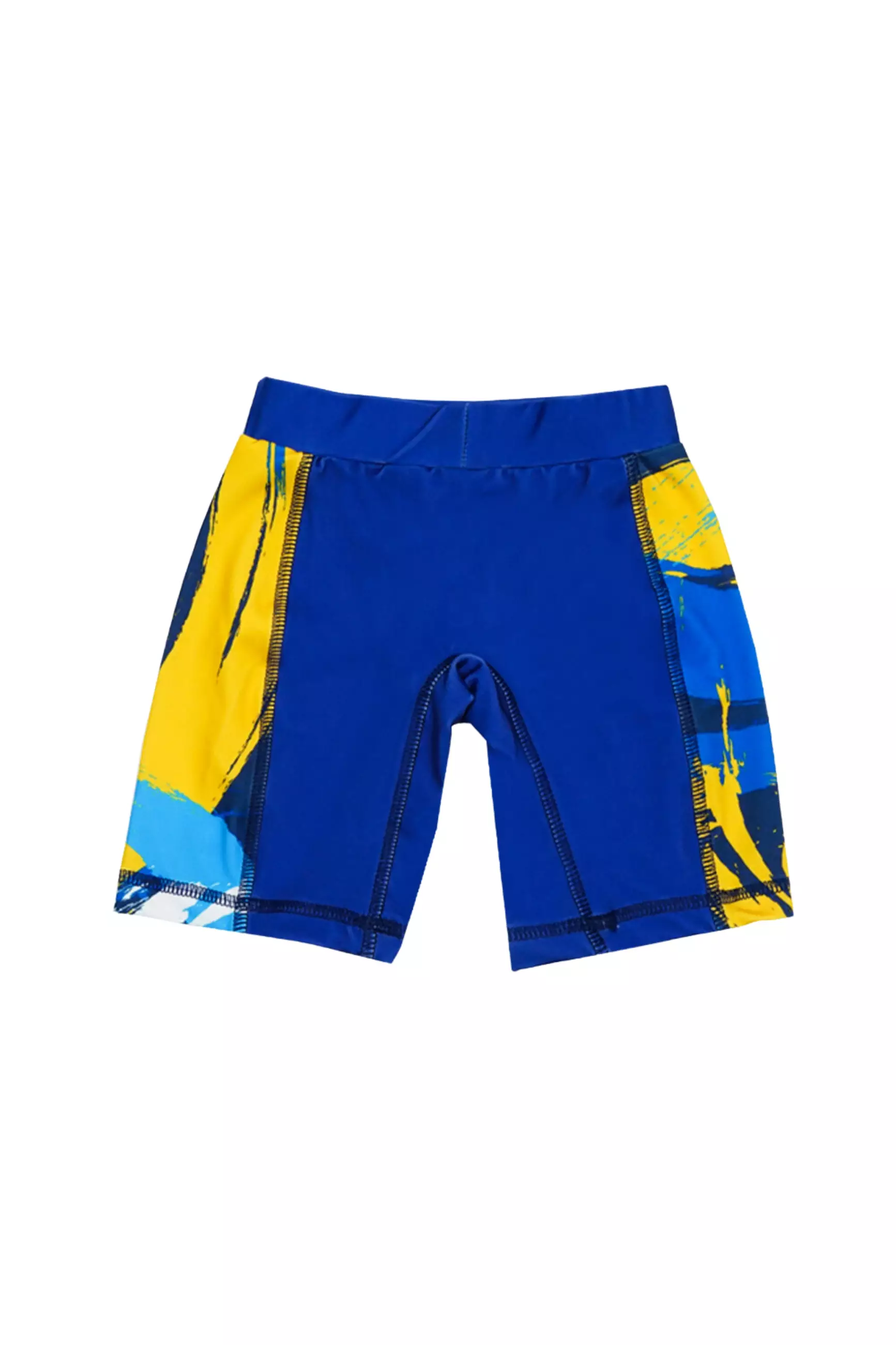 BOLD & KO Rashguard Set In Blue Abstract Kids Swimsuit | Baju Renang Anak