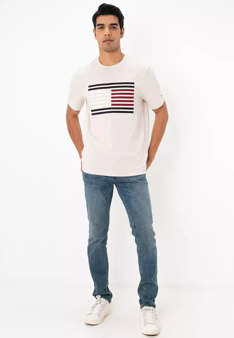Grossgrain Flag Tee - Tommy Mainline