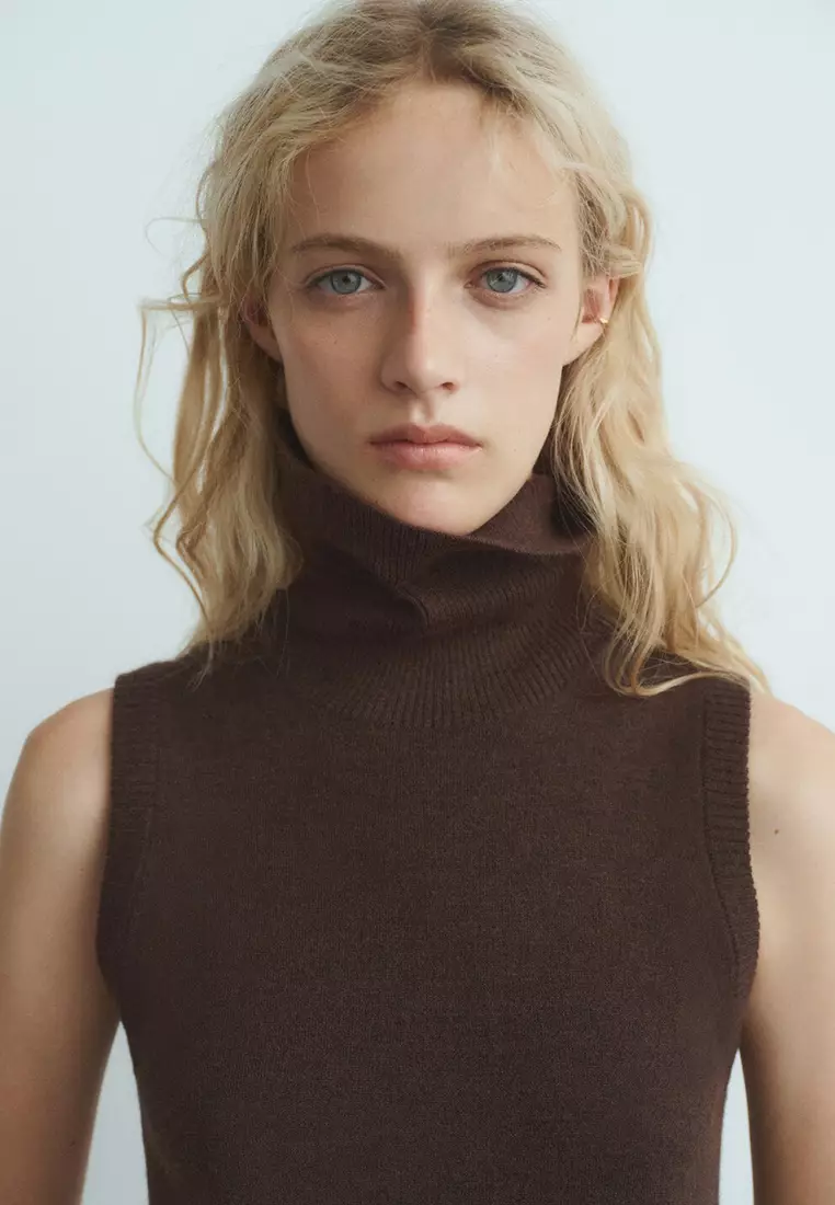 Knitted Turtleneck Dress