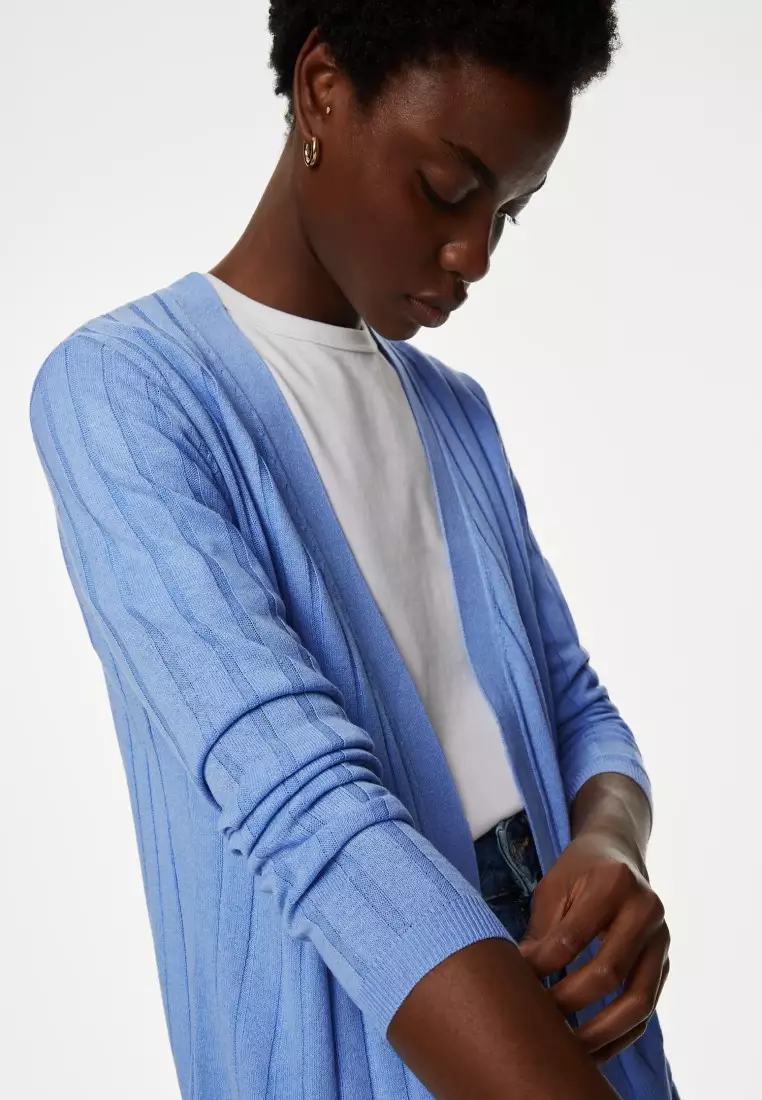 Marks and spencer blue cardigan hotsell