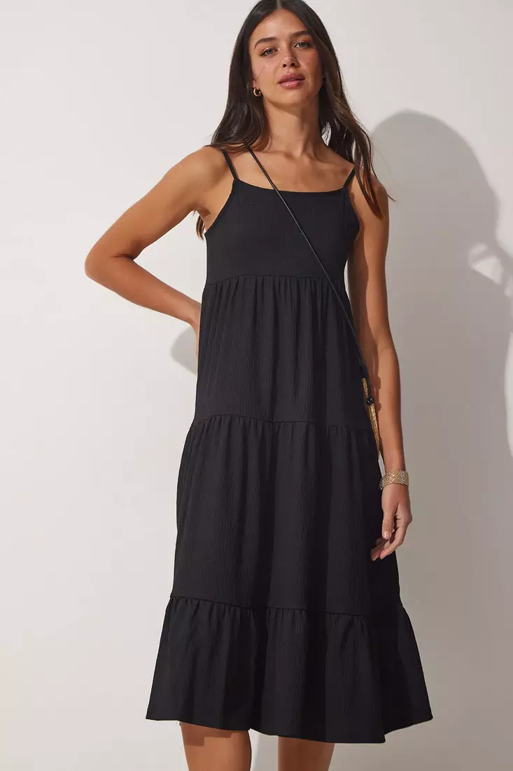 Buy Happiness Istanbul Strappy Tiered Dress 2023 Online | ZALORA Singapore