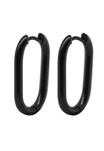 Elfi black Elfi Stainless Steel SSH19 Black Earrings A5888AC0F38EA1GS_1