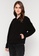 ck Calvin Klein black Volcano Interlock With Sweater Zip Top 2F9D1AA8B4D5F9GS_1