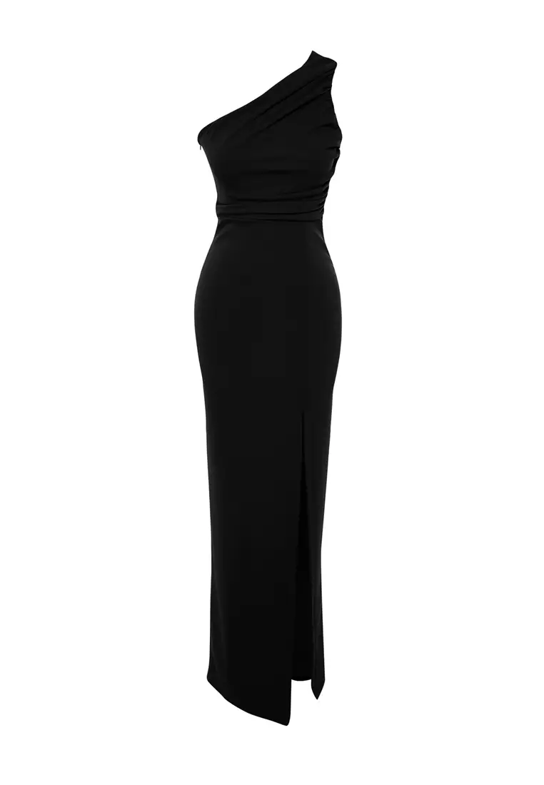 Bodycon Single Sleeve Long Evening Dress