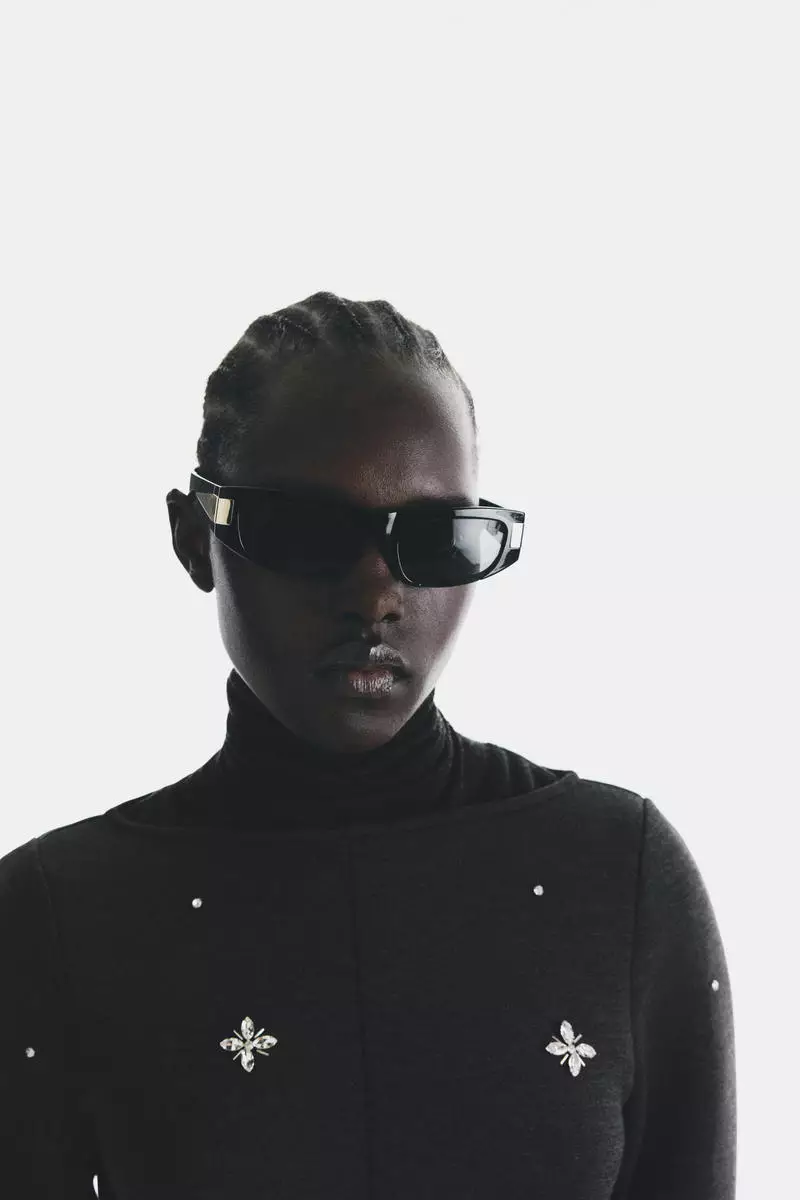 Rhinestone-embellished scuba dress