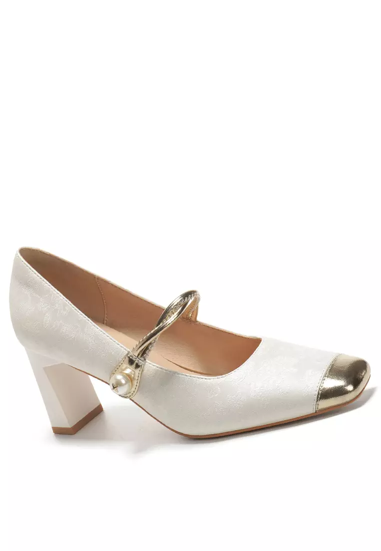 Discount on Twenty Eight Shoes  shoes - SKU: 7CM Twist Strap Cotton Print Mary Jane Shoes BY2373-26
