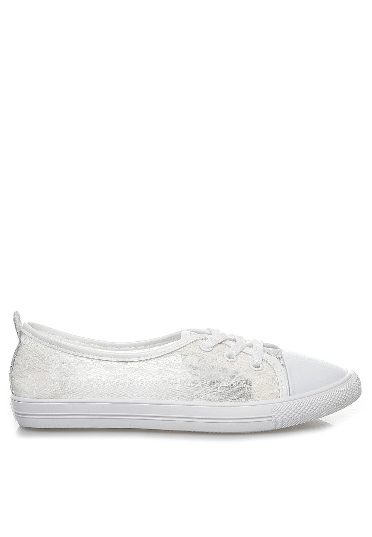 Comfortable Lace Stitched Leather Sneakers RX12968
