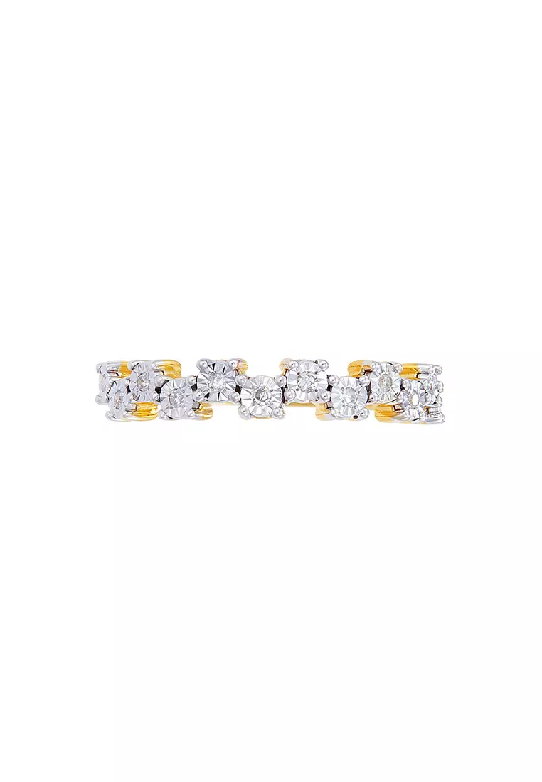 HABIB Round Diamond Ring in 375/9K Yellow Gold 259650321(YG)