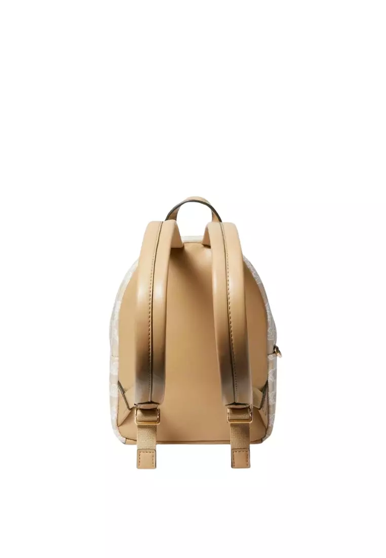 Michael kors metallic on sale rose gold backpack