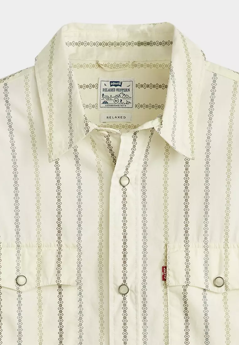 Men's Short-Sleeve Relaxed Fit Western Shirt A5722-0033