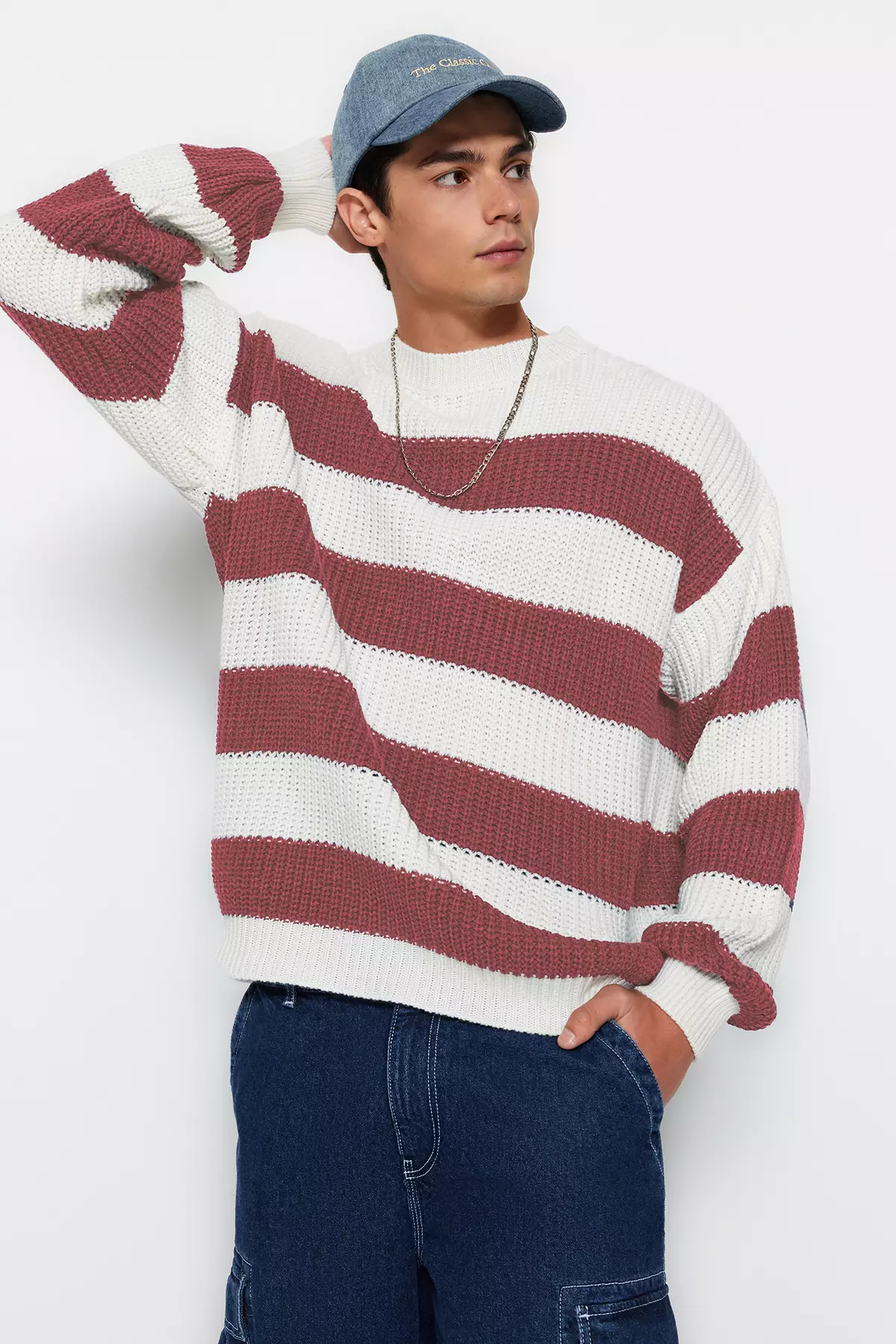 Stripe Relaxed Sweater
